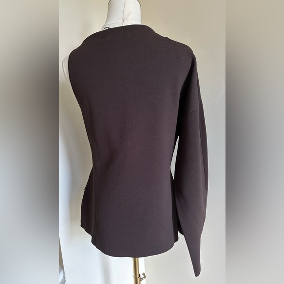 NWT Zara One Sleeve Brown Top - Large - Picture 7 of 12
